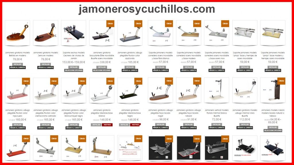 Comprar jamonero online jamoneros y cuchillos