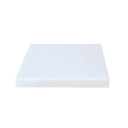Plancha carnicera de corte fibra 40×40 cm profesional blanca 5 cm