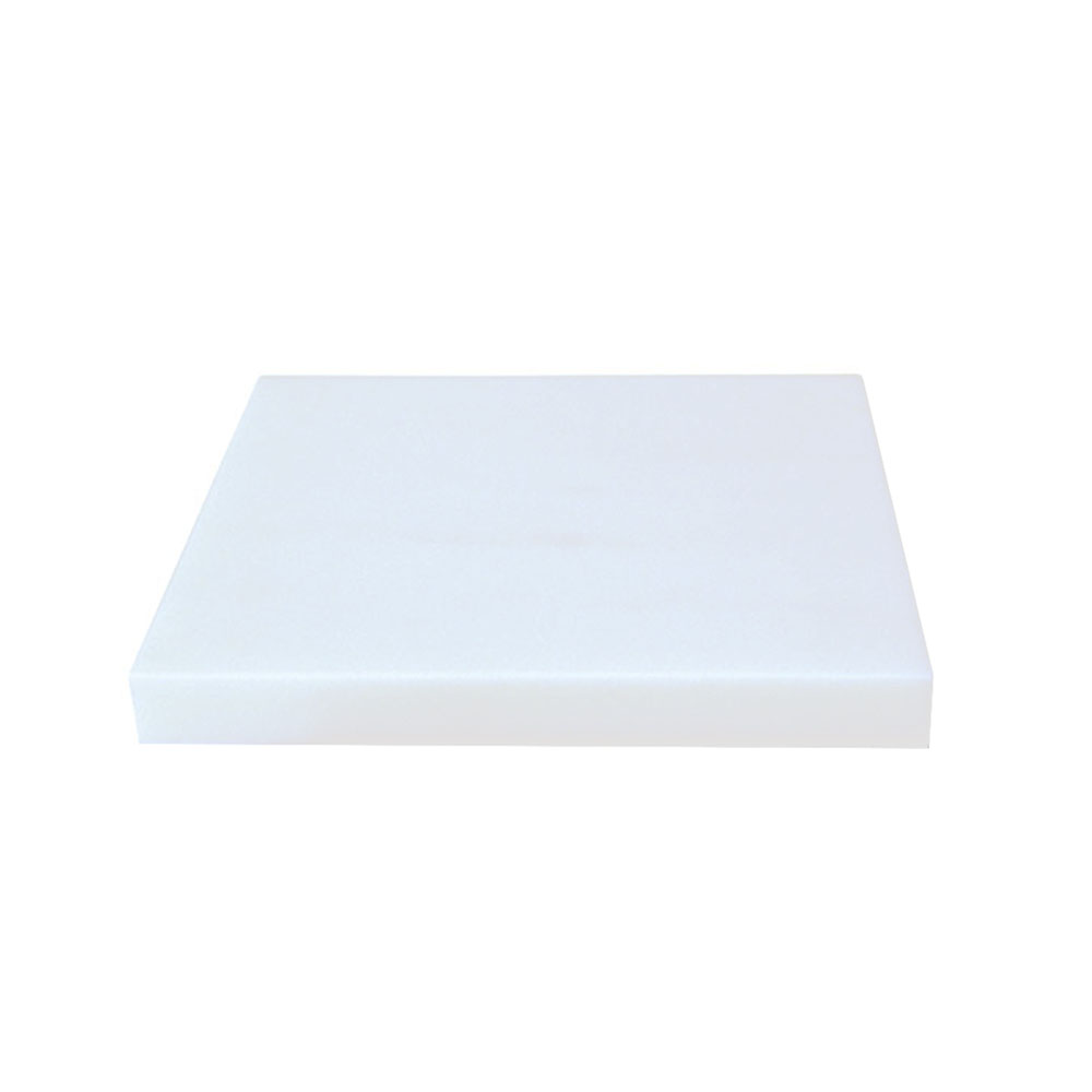 Plancha carnicera de corte fibra 40×40 cm profesional blanca 5 cm