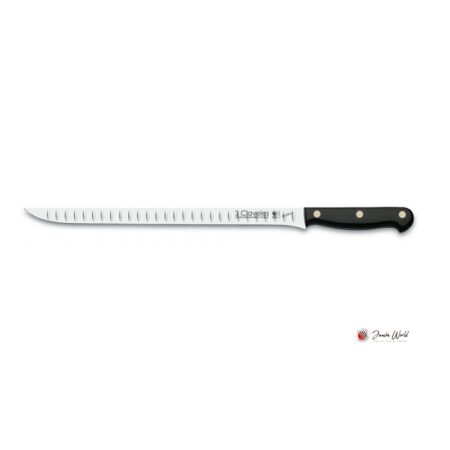 Cuchillo jamonero alveolado Tres Claveles pom 30 cm pico 01113