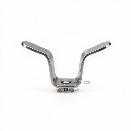 V para jamoneros de Flores Cortés sin pincho. Realizada de acero inoxidable