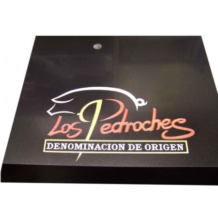 Grabacion bases con logotipos jamoneros Afinox Los Pedroches