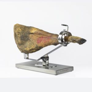 Jamonero giratorio Bello I9 base inox con jamón