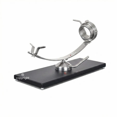 Jamonero 17838 giratorio profesional 360 grados de acero inoxidable con base de fibra profesional