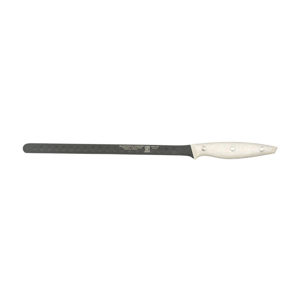 Cuchillo Jamonero alveolado Teflón nácar Mónaco 29,5 cm