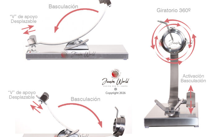 Jamonero giratorio balancin 17927 detalles giratorio y basculacion